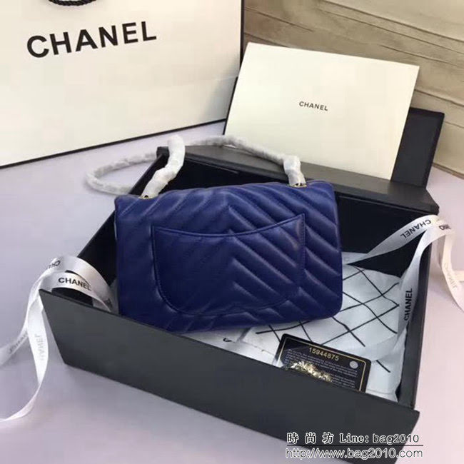 香奈兒CHANEL 升級版V線1116全新經典進口小羊皮 單肩斜挎鏈條包 DSC1916